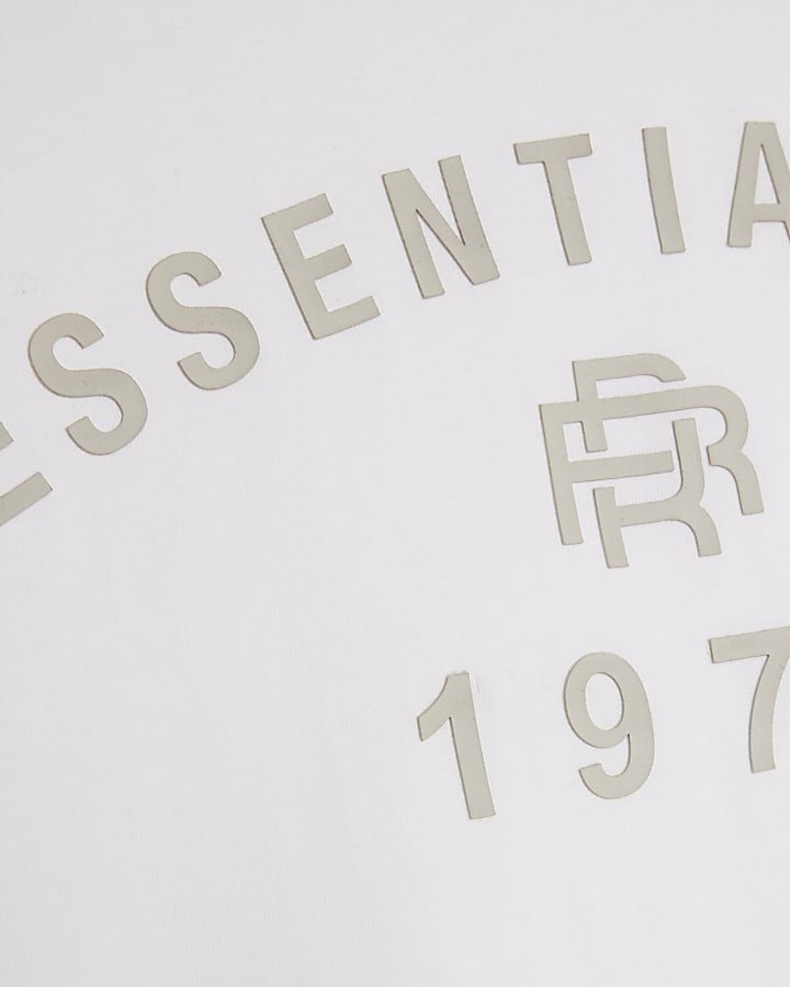 Mini Boys White Essentialism RR T-Shirt
