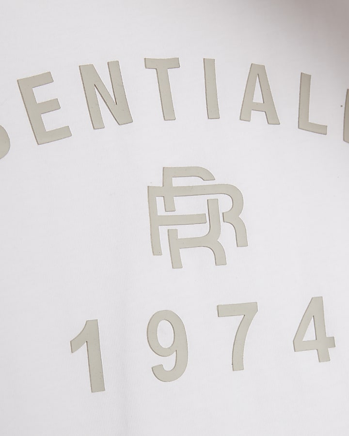 Boys White Essentialism RR T-Shirt