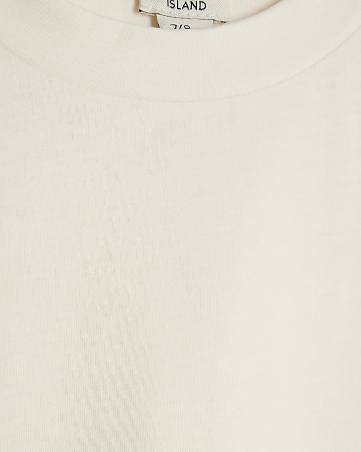 Boys Cream RR Pack Of 2 T-Shirt Set