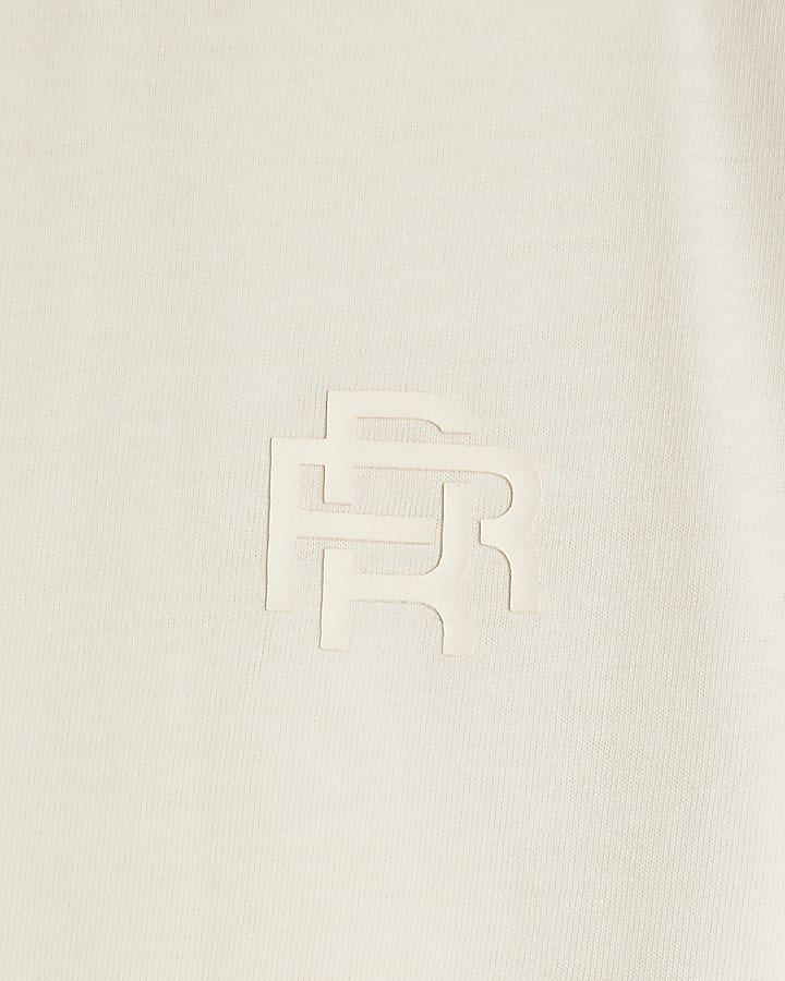 Boys Cream RR Pack Of 2 T-Shirt Set