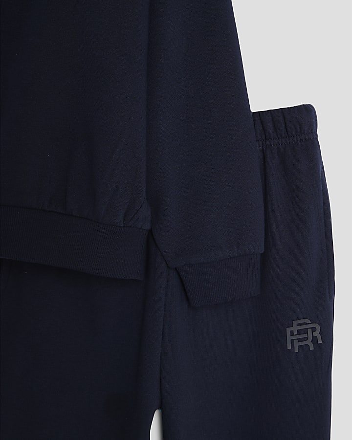 Boys Navy Essentials Hoodie Set