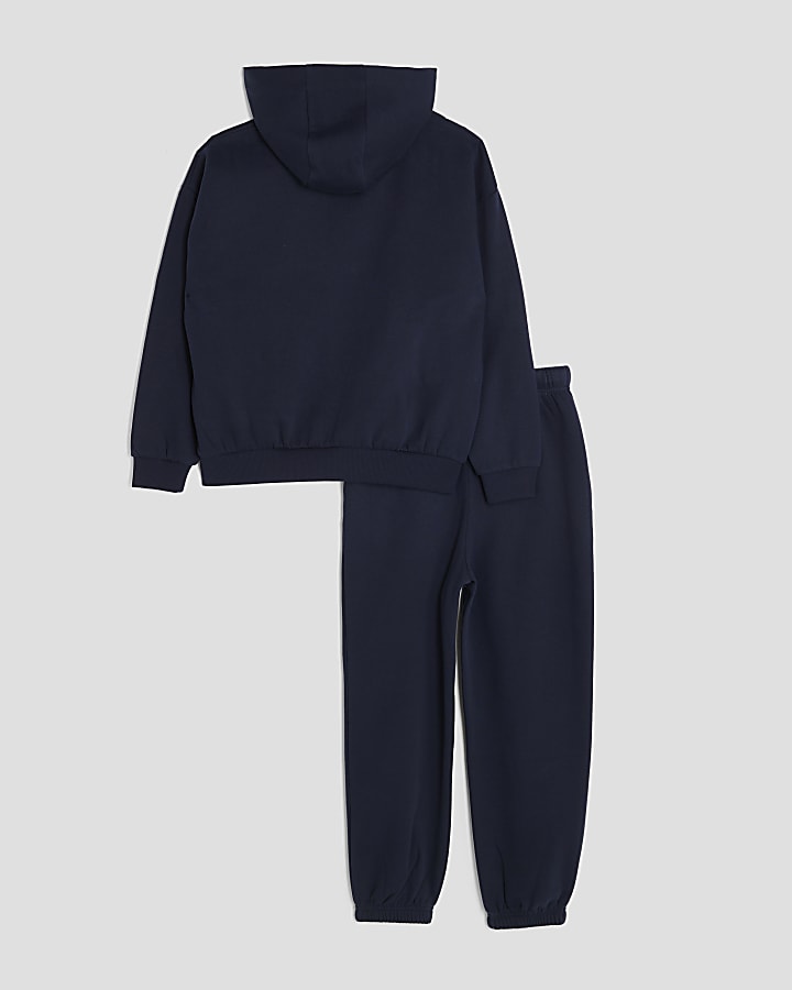 Boys Navy Essentials Hoodie Set