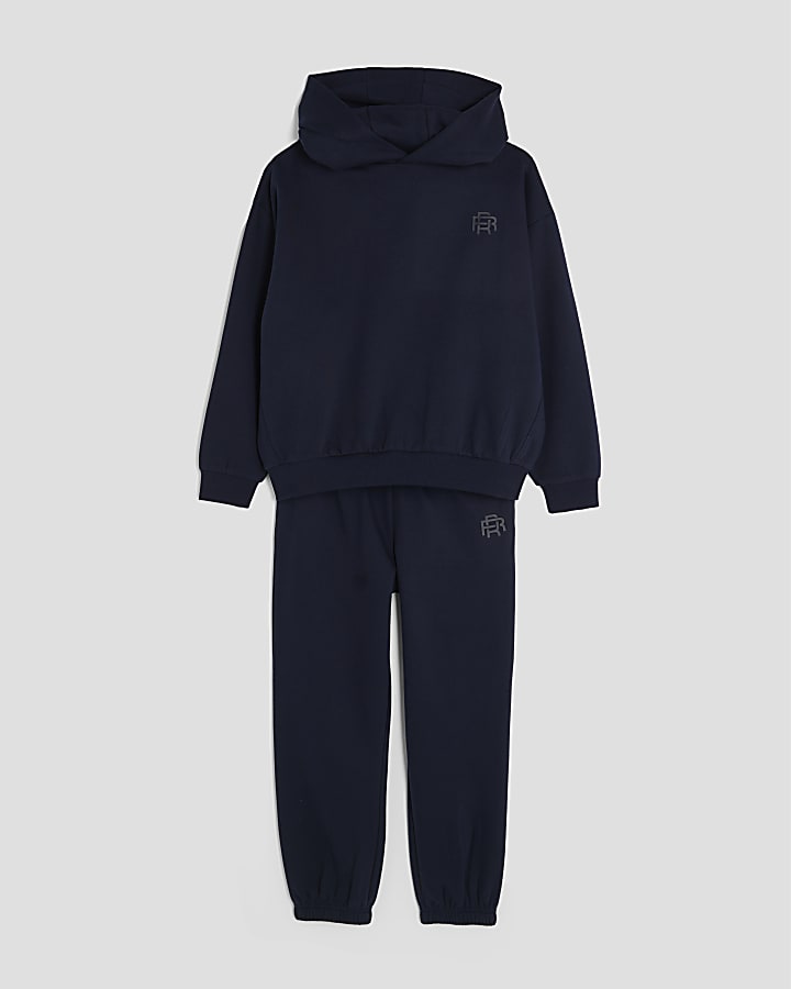 Boys Navy Essentials Hoodie Set