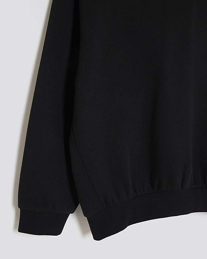 Boys Black RI Hoodie