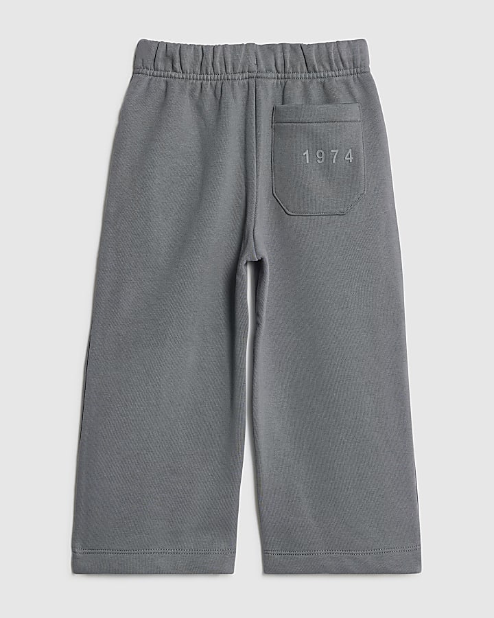 Mini Boys Blue Essentialism Wide Leg Joggers