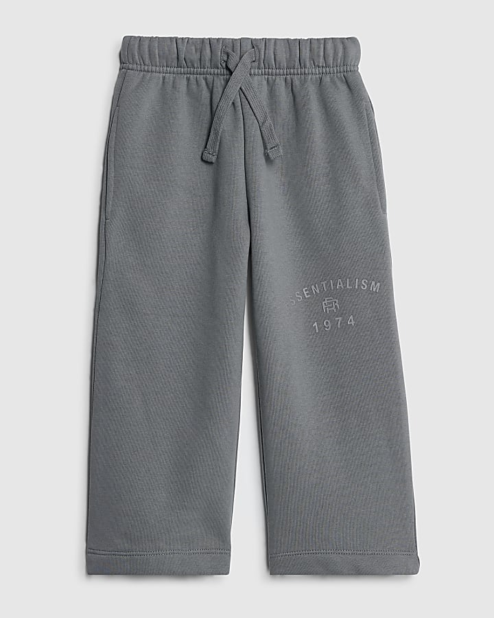 Mini Boys Blue Essentialism Wide Leg Joggers
