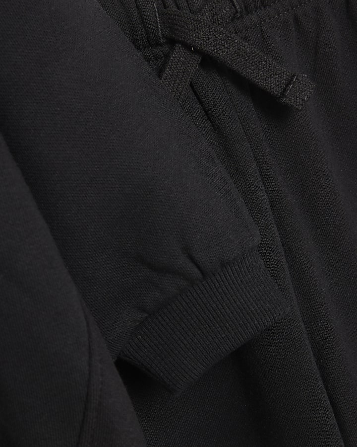 Mini Boys Black RR Hoodie And Joggers Set