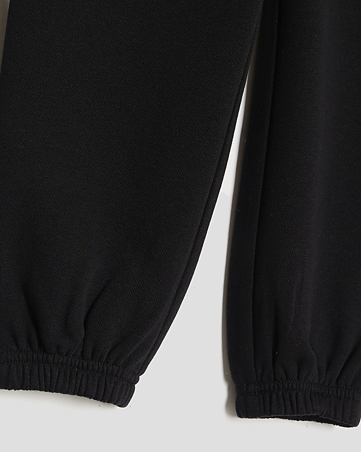Mini Boys Black Joggers