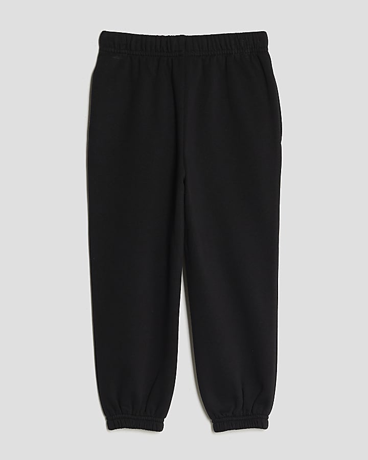 Mini Boys Black Joggers