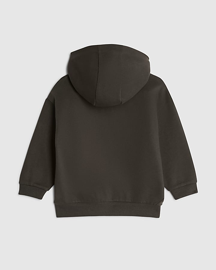 Mini Boys Khaki RR Hoodie