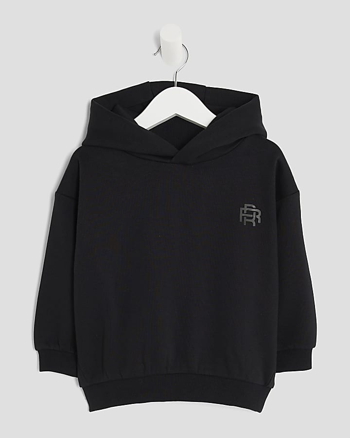 Mini Boys Black RI Hoodie
