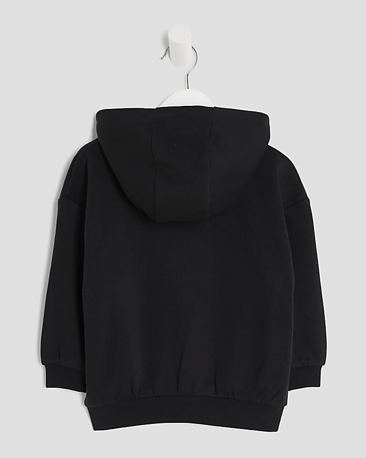 Mini Boys Black RI Hoodie