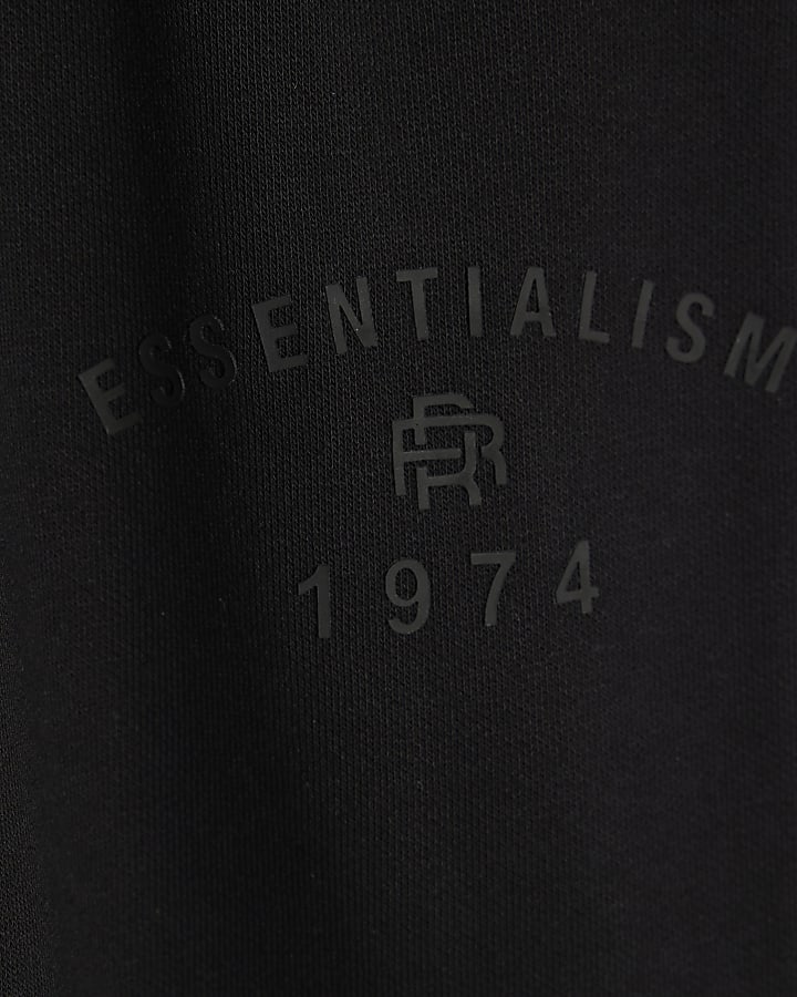 Boys Black Essentialism Wide Leg Trousers