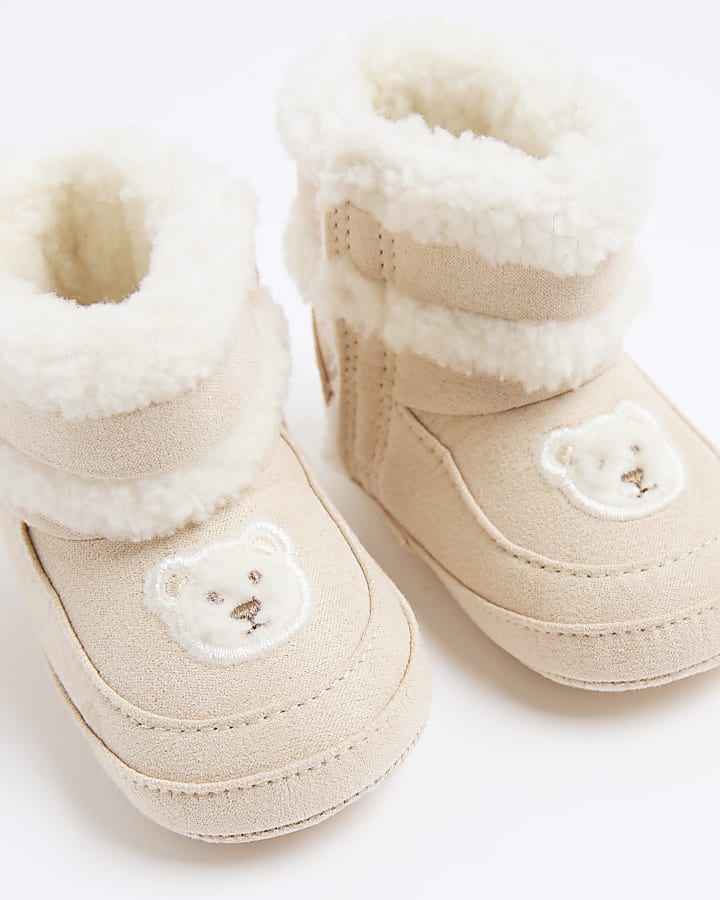 Baby Cream Bear Boots