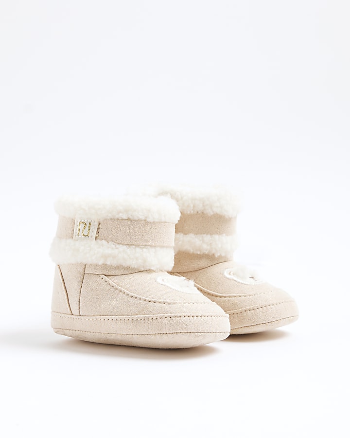 Baby Cream Bear Boots