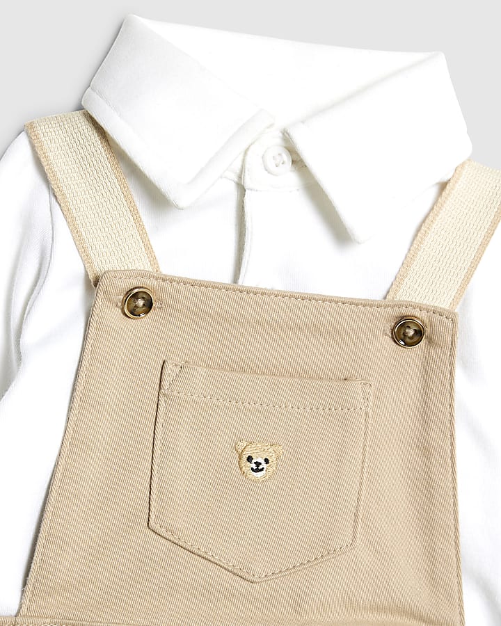 Baby Boy Bear Dungarees