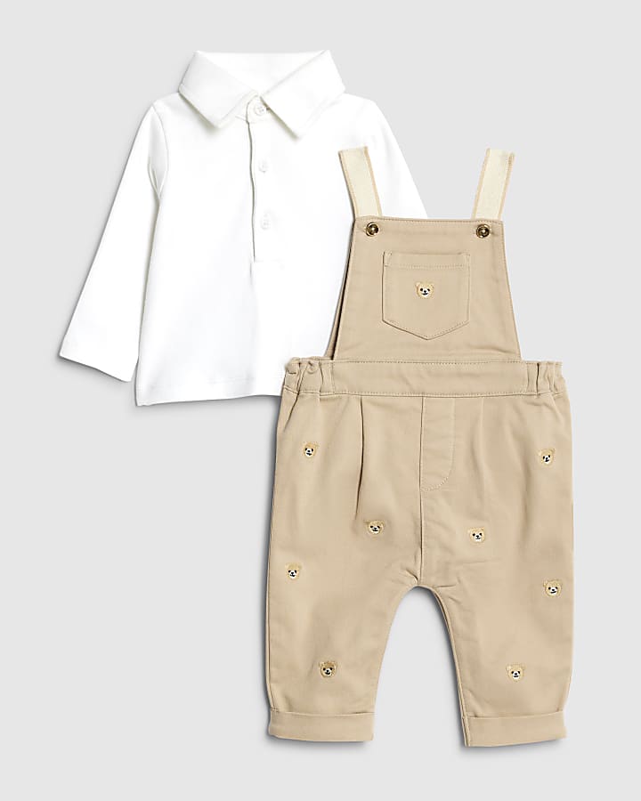 Baby Boy Bear Dungarees