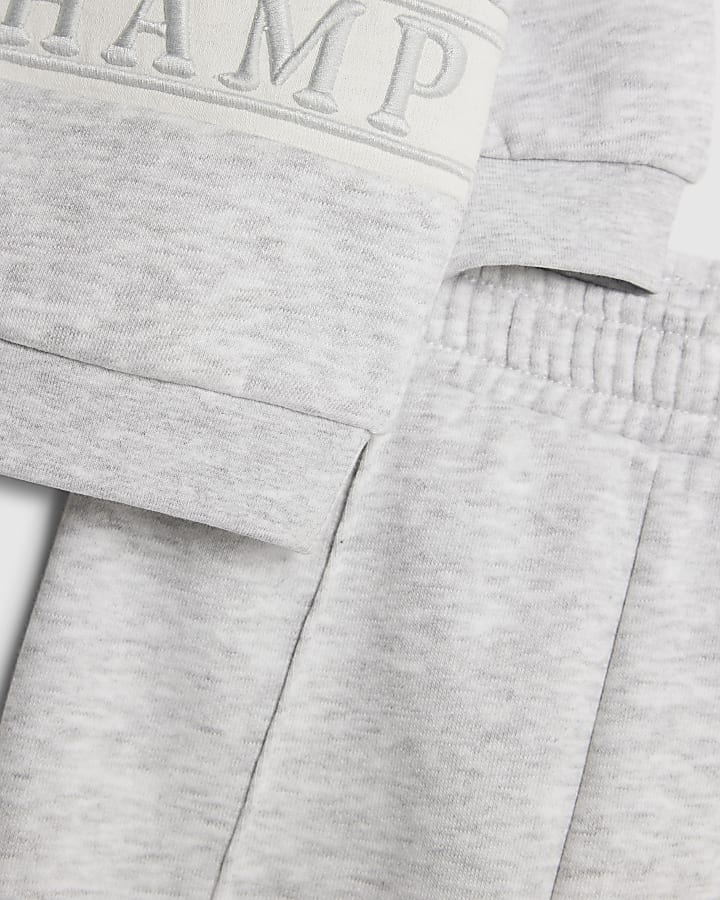 Baby Boys Grey Tiny Champ Sweatshirt Set