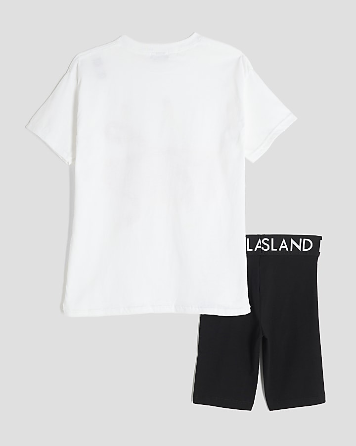 Girls White Cherry T-Shirt