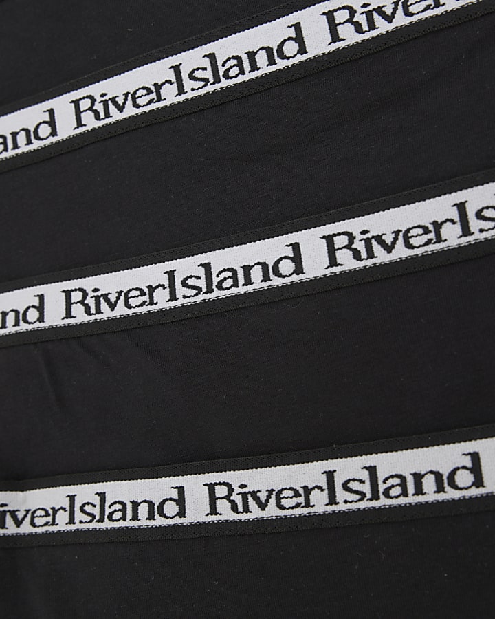 Girls Black Pack Of 5 Hipster Briefs