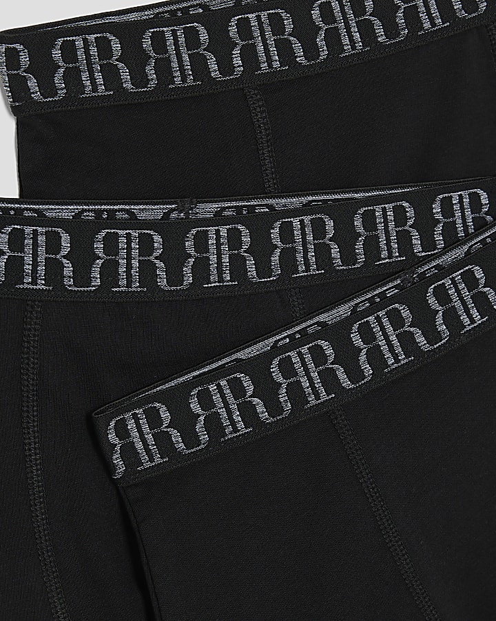 Boys Black Pack Of 5 Boxers