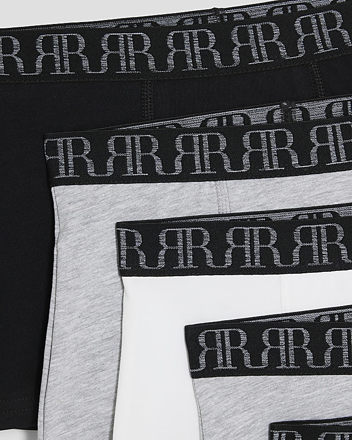 Boys Grey Pack Of 5 Boxers