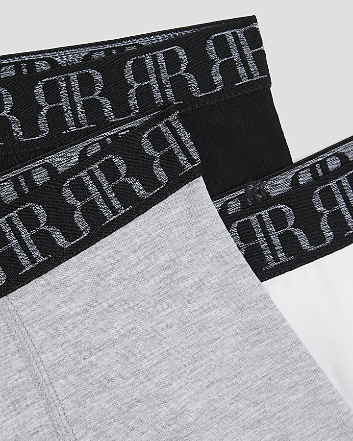 Boys Grey Pack Of 5 Boxers