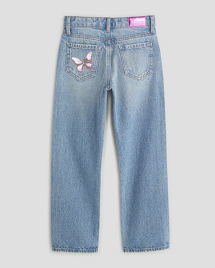 Girls Graffiti Straight Jeans