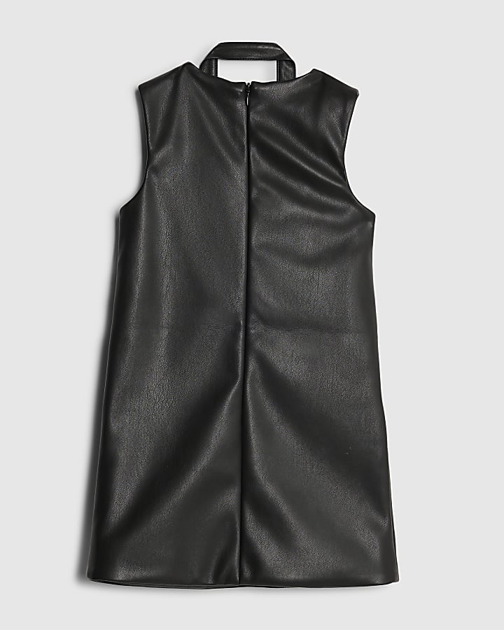 Mini Girls Black Shift Dress and bag