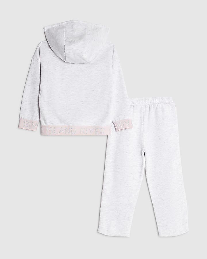 Mini Girls Grey RI Hoodie Set