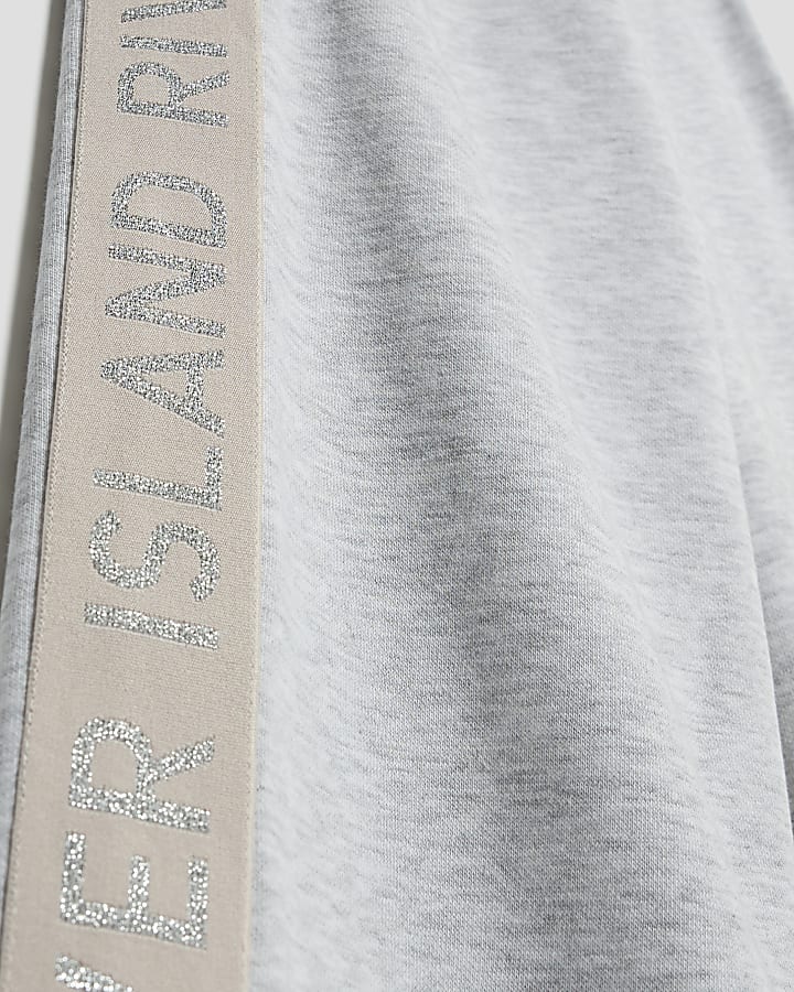 Girls Grey Hooded RI Sweatshirt Set