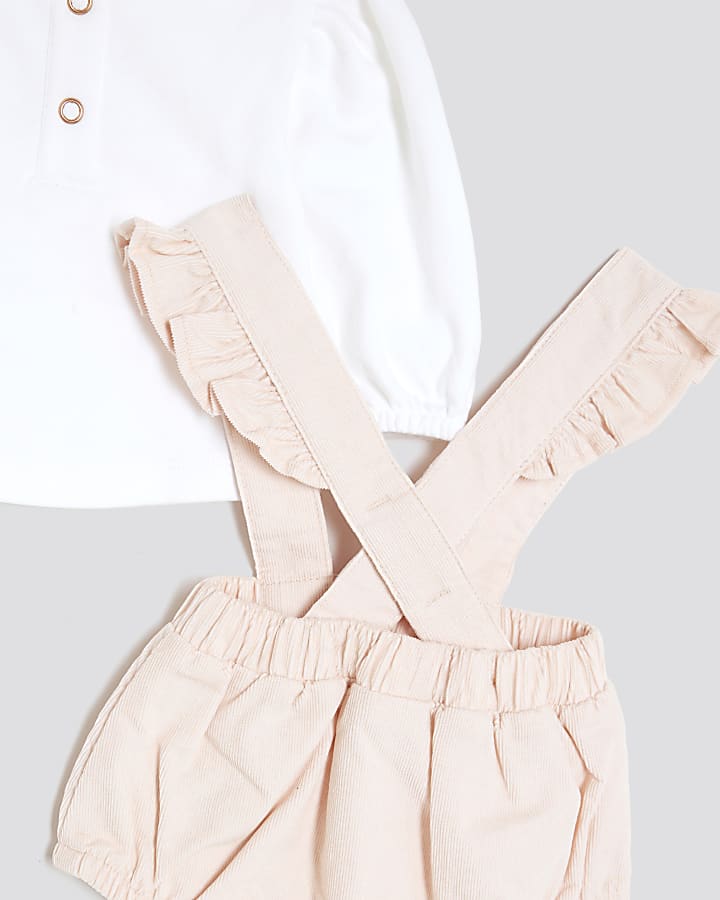 Baby Girls Pink Romper 4 Piece Set