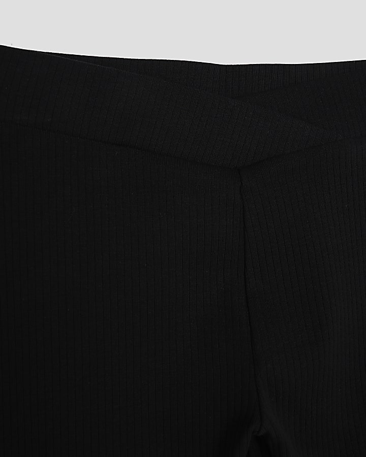 Girls Green Black Pack Of 2 Leggings