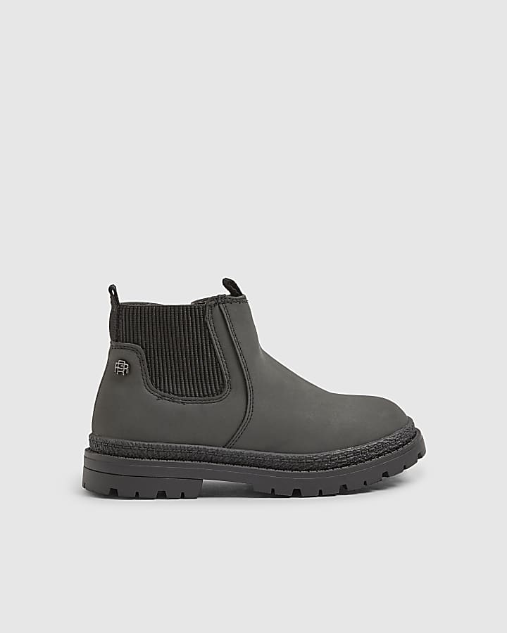 Mini Boys Black Borg Lined Chelsea Boots