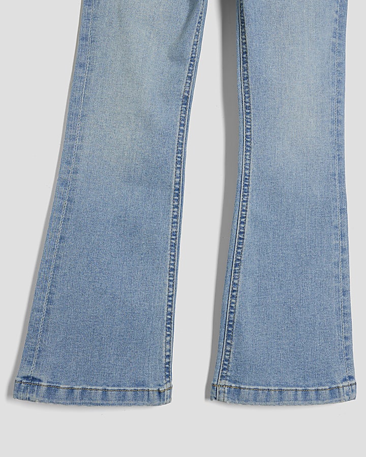Blue Snaffle Flared Jeans