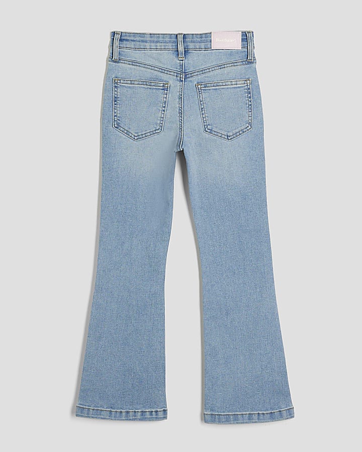 Blue Snaffle Flared Jeans