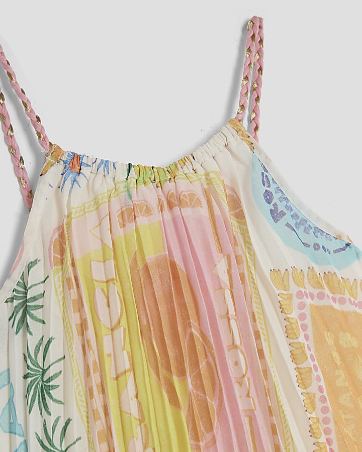 Girls Multi Colour Atlas Plisse Dress