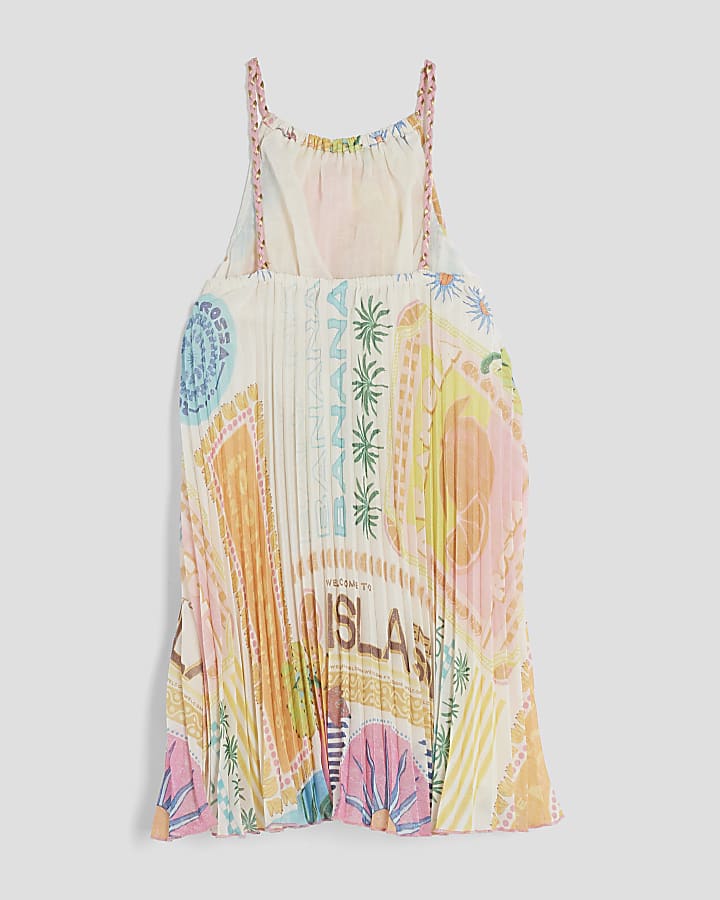 Girls Multi Colour Atlas Plisse Dress