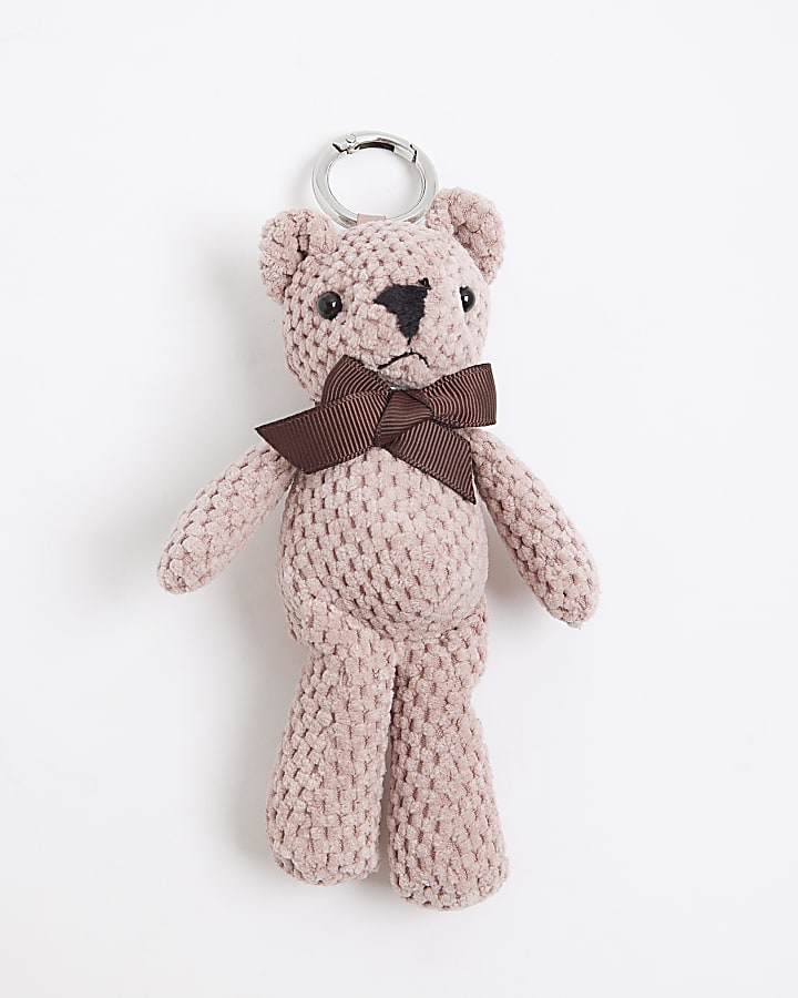 Pink Teddy Bear Bag Charm
