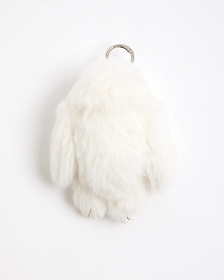 White Bunny Bag Charm