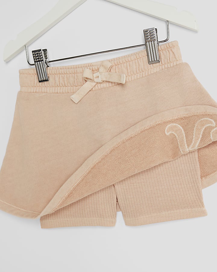 Mini Girls Orange RI Hoodie And Shorts Set