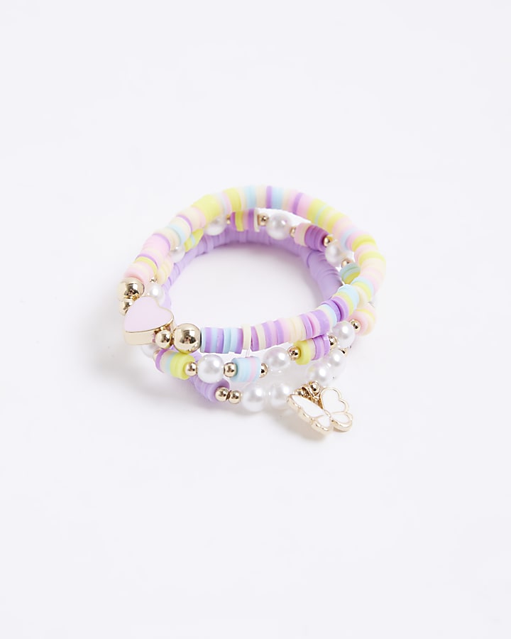 Purple Heart Multi Pack Of 3 Bracelets