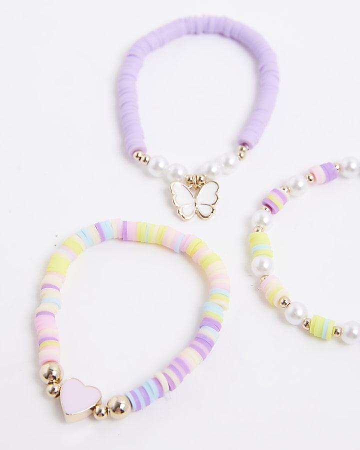 Purple Heart Multi Pack Of 3 Bracelets