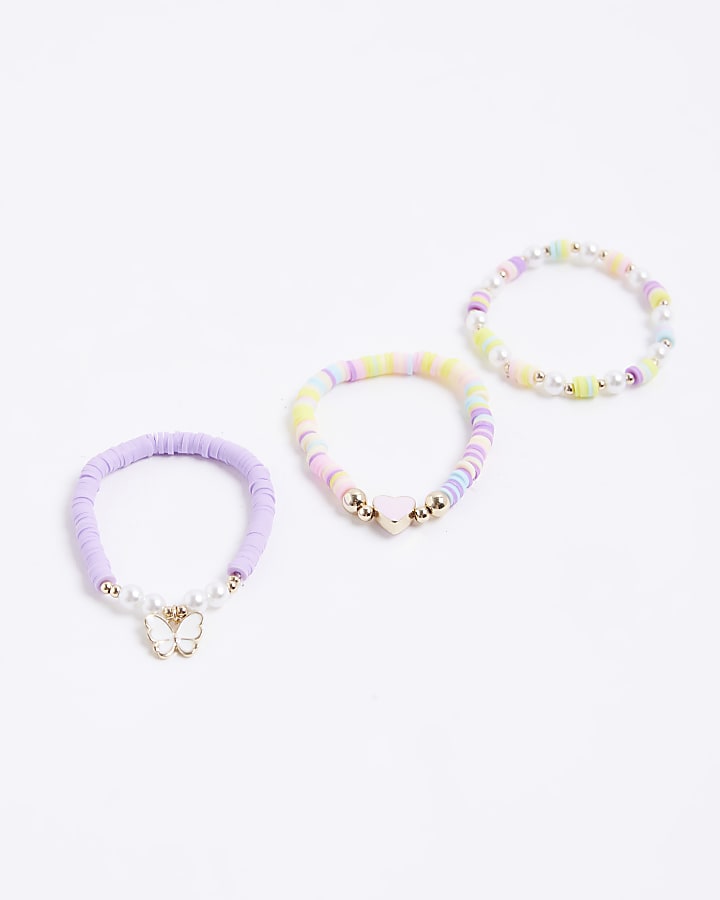 Purple Heart Multi Pack Of 3 Bracelets