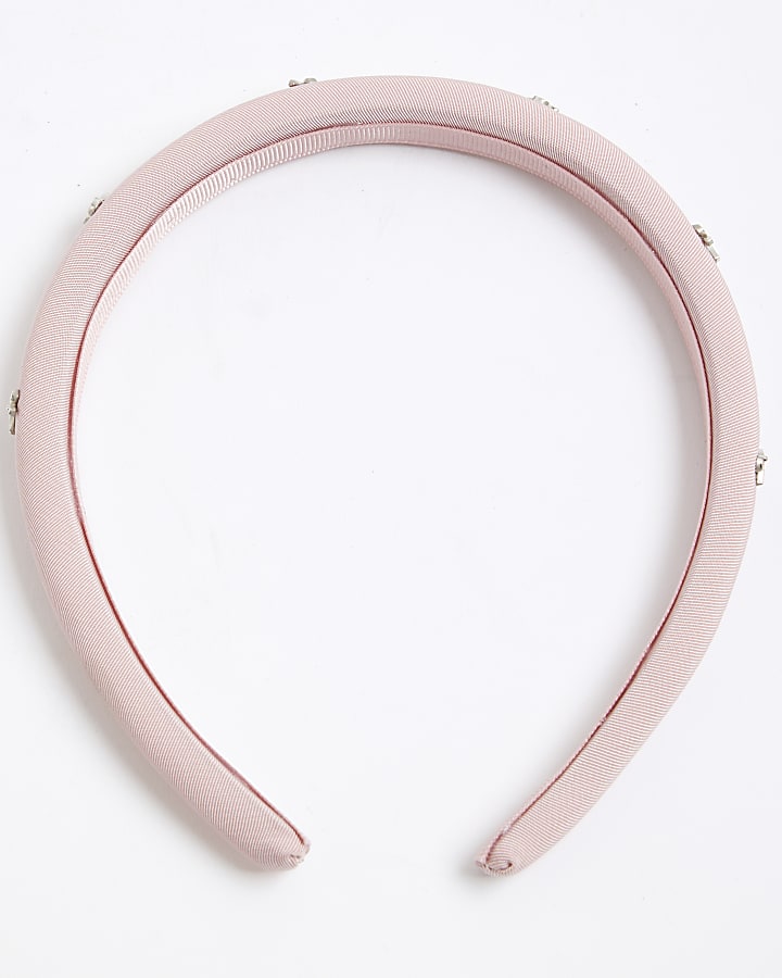 Girls Pink Bows Hair Band