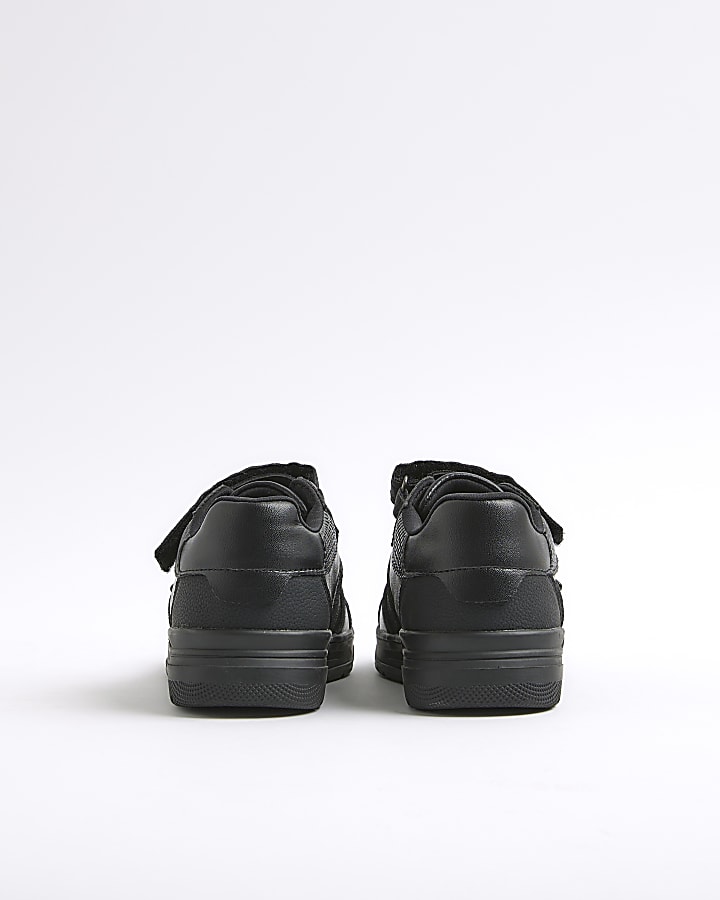 Mini Boys Black Lion Head Trainers