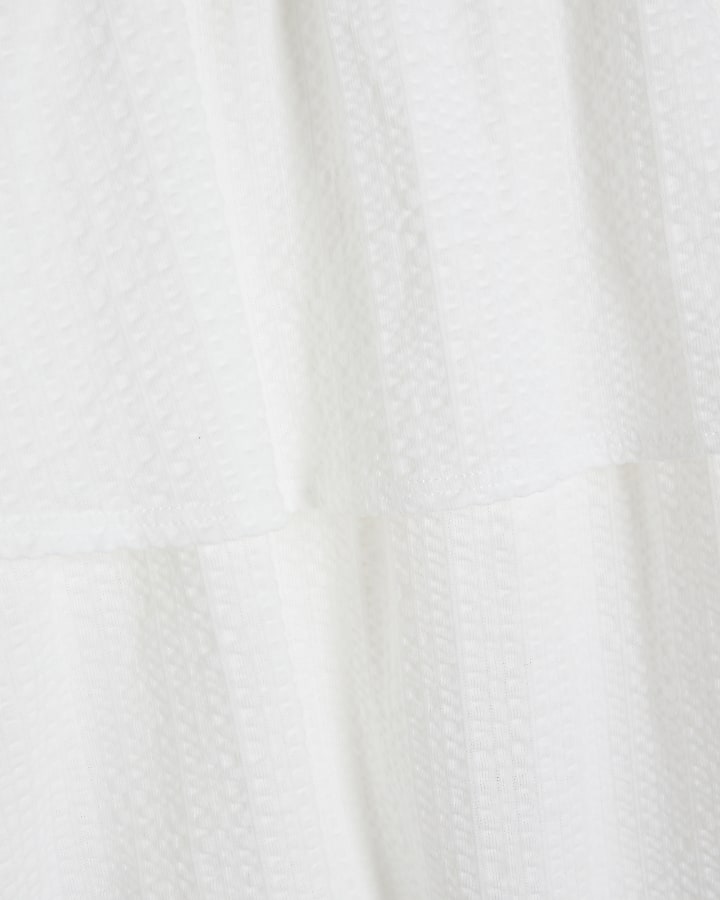 Girls White Bardot Rara Dress