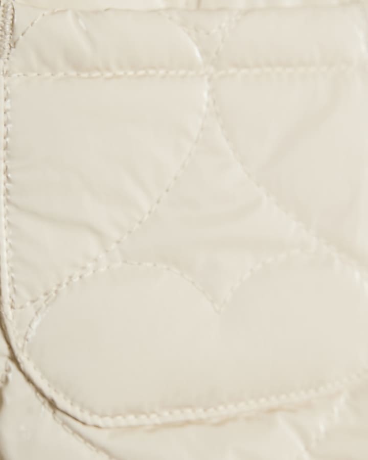 Baby Girls Cream Padded Quilt Jacket