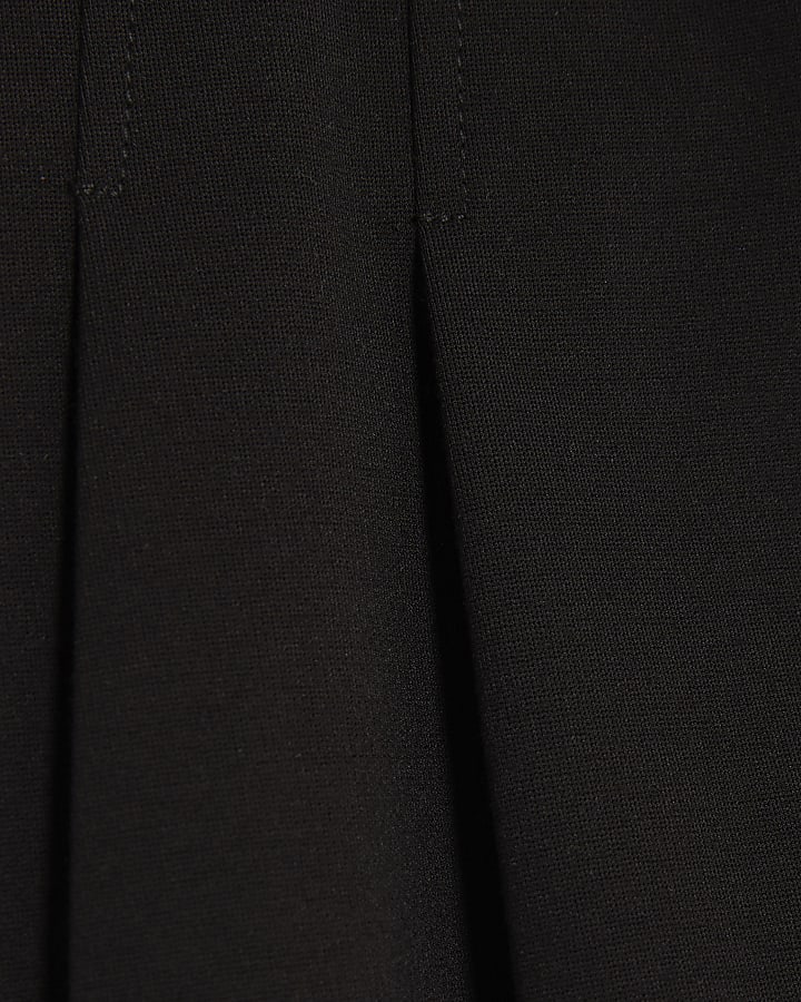 Girls Black Pleated Skirt