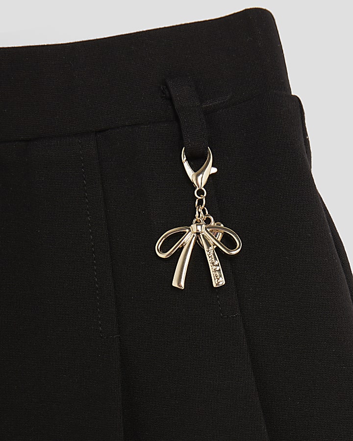 Girls Black Pleated Skirt